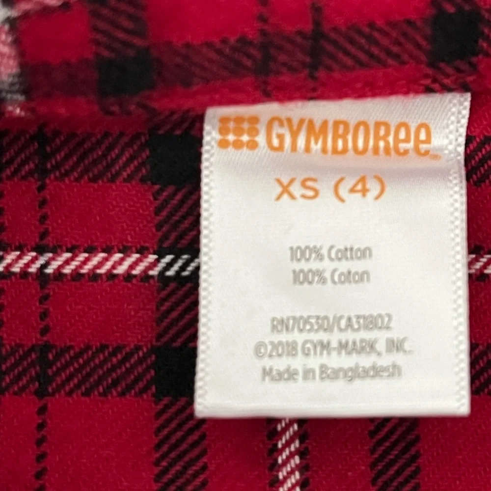 Gymboree size 4 plaid long sleeve button down shirt